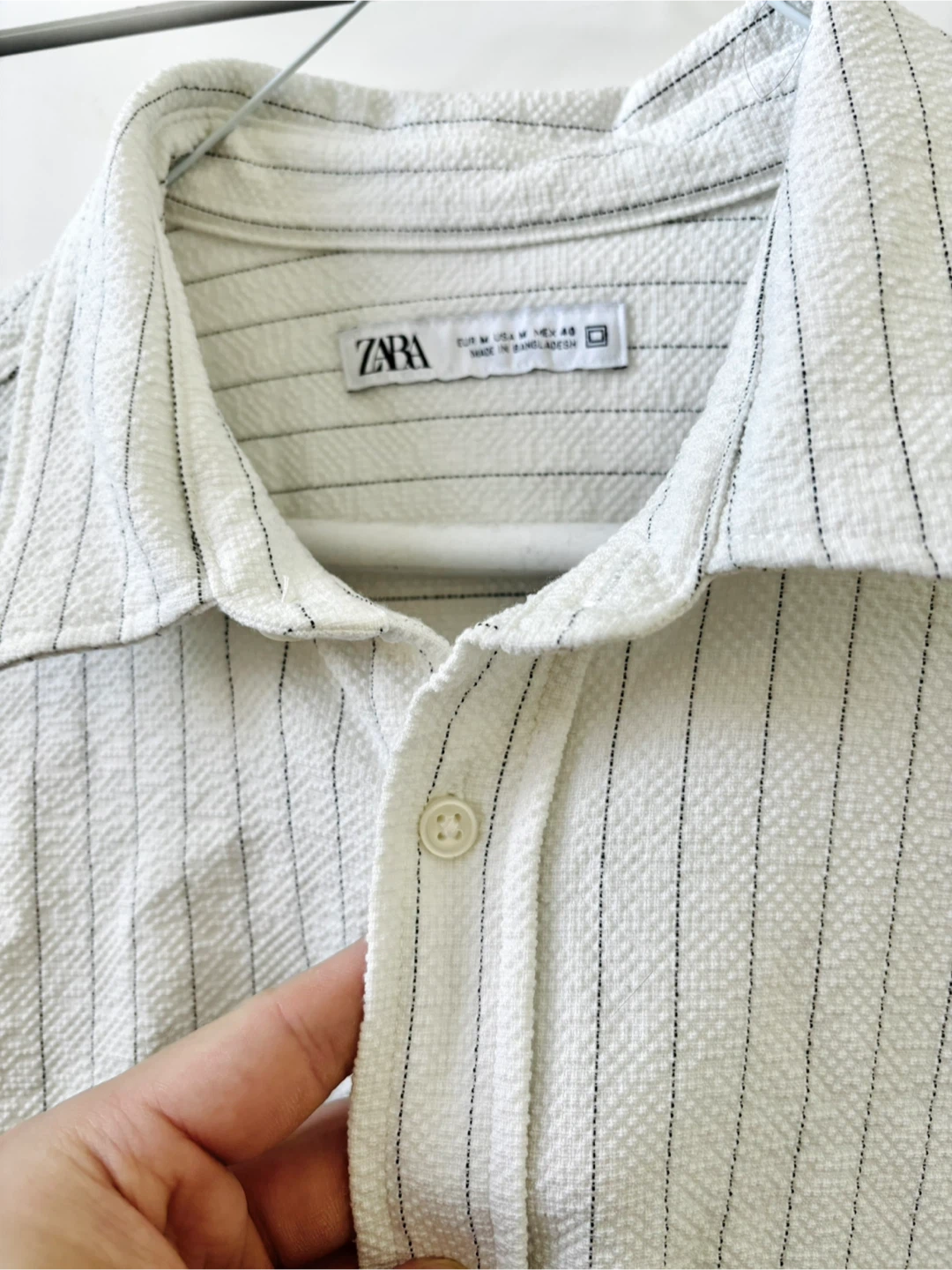 Zara Striped Button-Up Shirt - Size M - photo 2