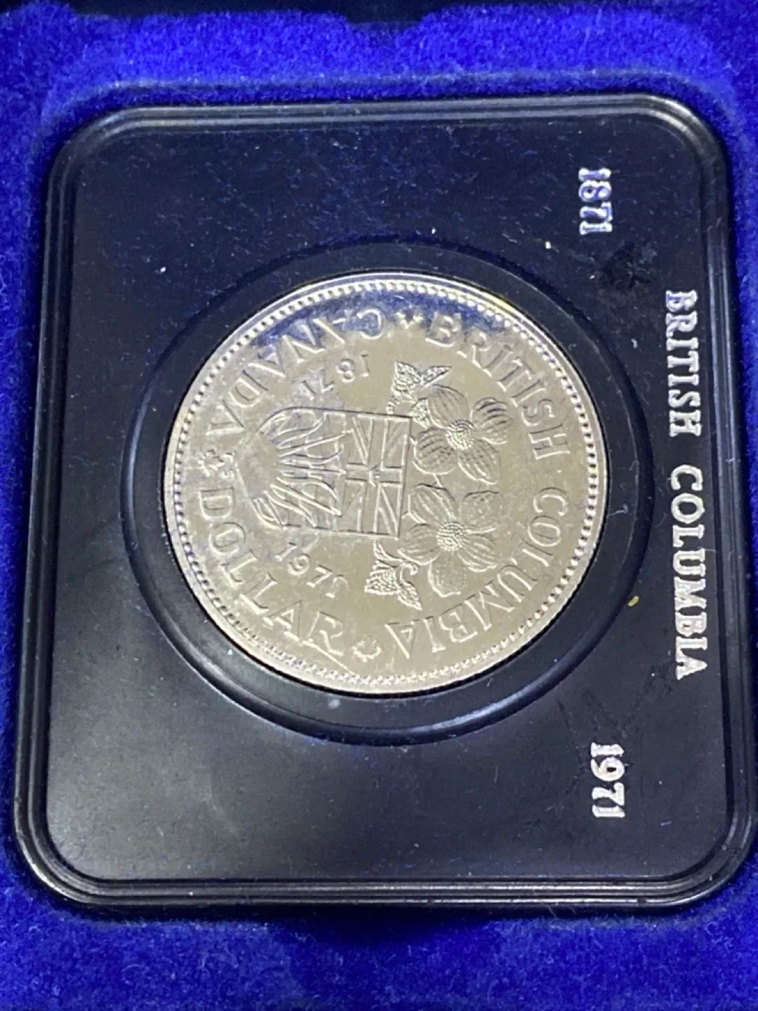 1971 Canadian Silver Dollar - British Columbia thumbnail