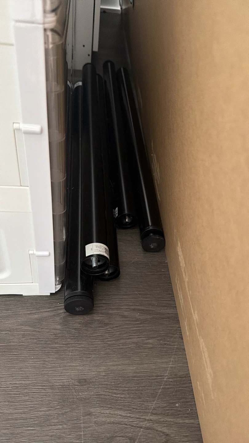 IKEA Lagkapten table top and 5 Adils table legs - photo 2