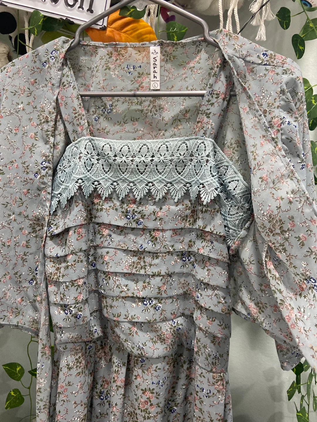 Sefah Floral Dress with Matching Shrug - Size L image indicator(2)