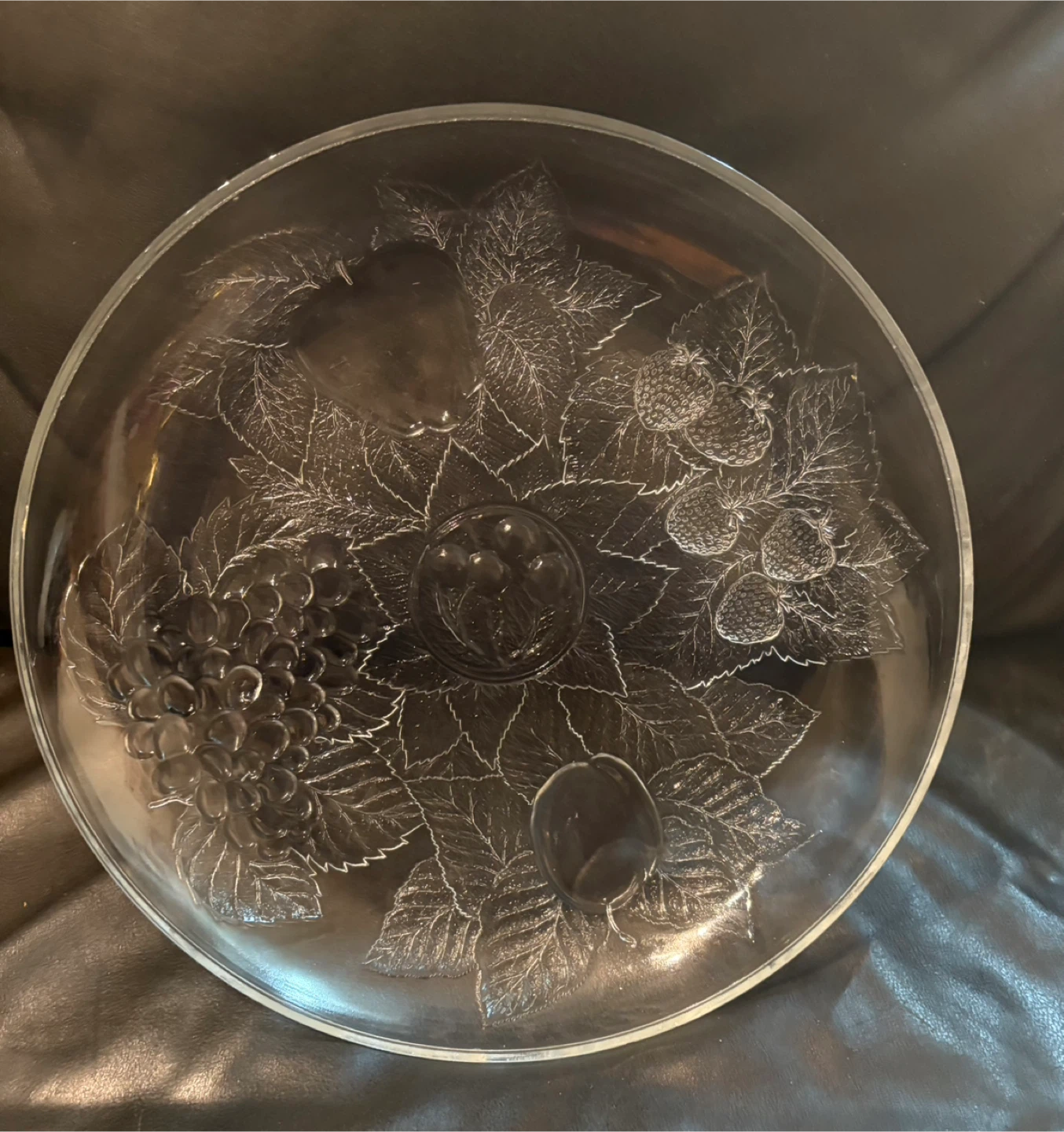 Glass Fruit Serving Platter