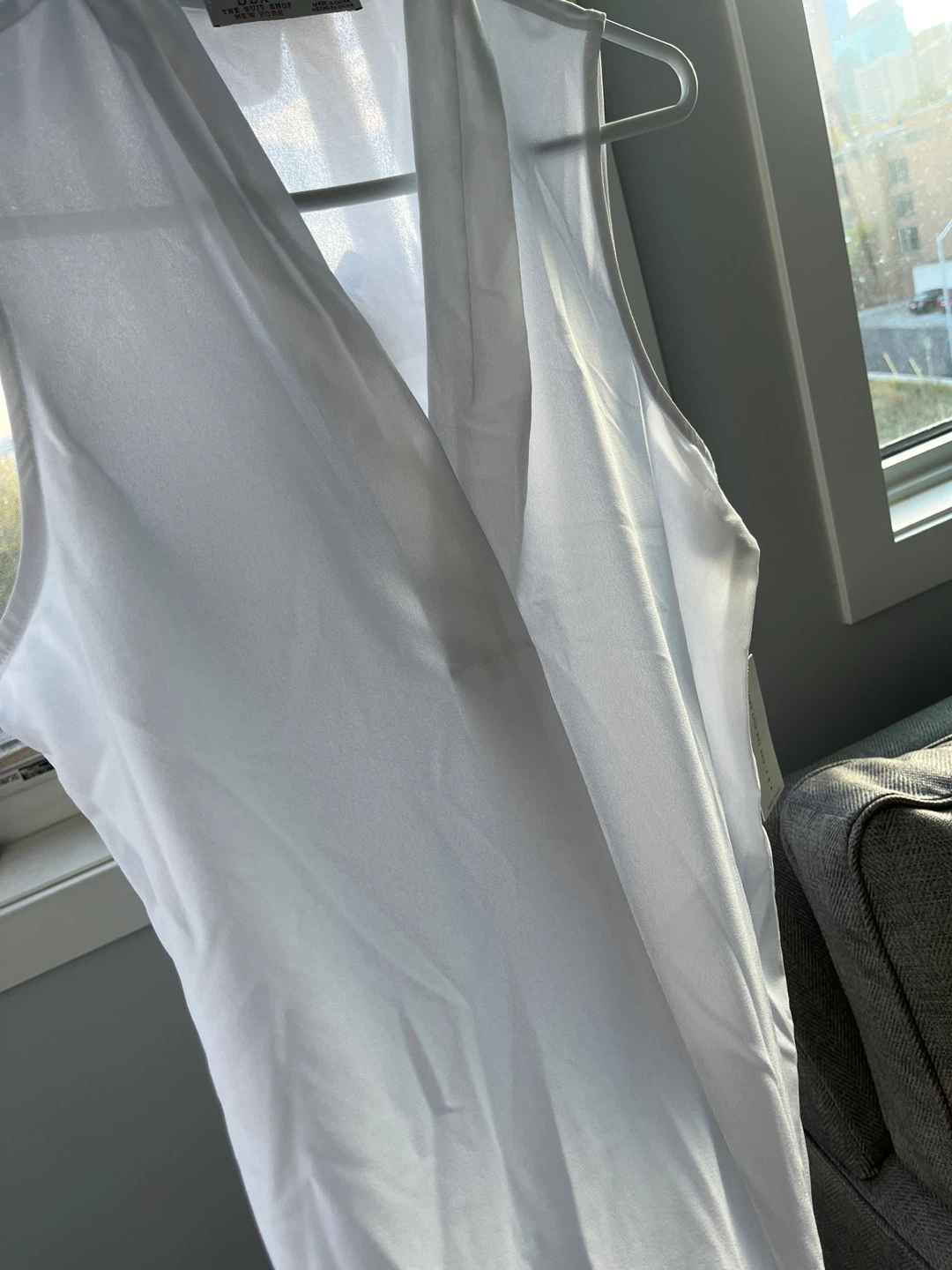 Dex White Sleeveless Blouse - Size M - photo 2