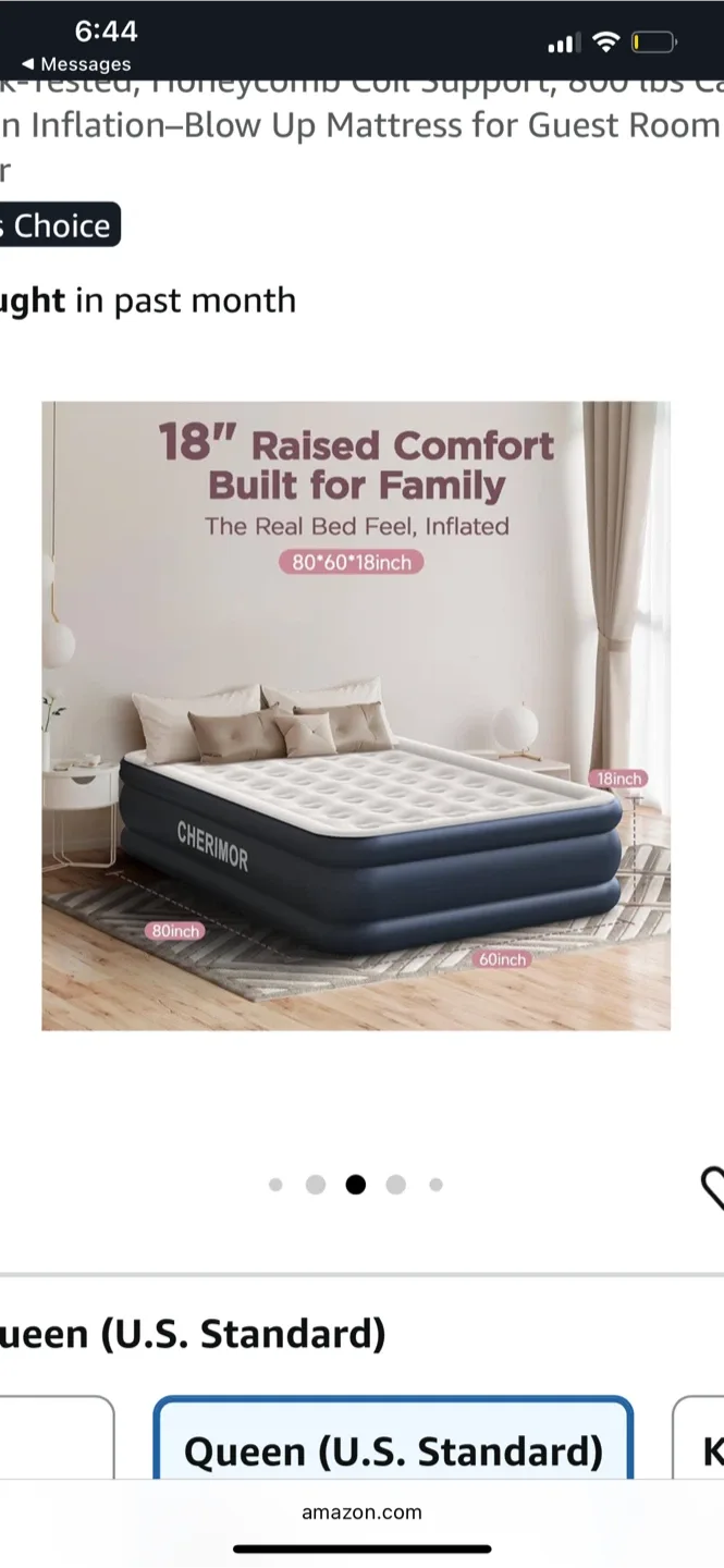CHERIMOR Queen Size Air Mattress image indicator(5)
