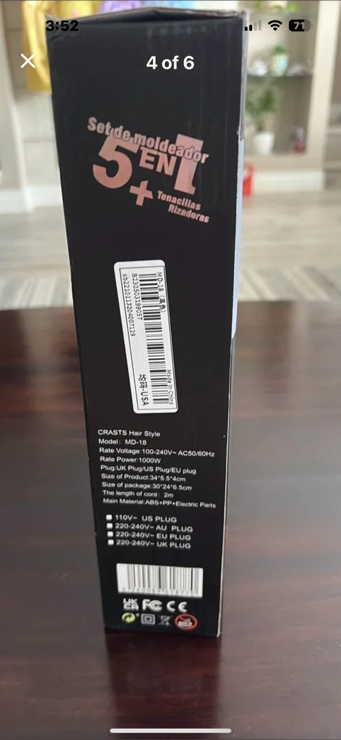 CRASTS TP-5+1 Hot Air Styler - Model MD-18 image indicator(3)