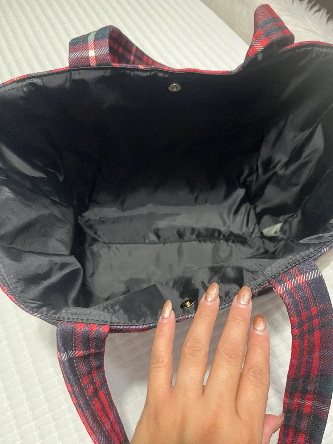 Victoria's Secret Plaid Tote Bag image indicator(3)