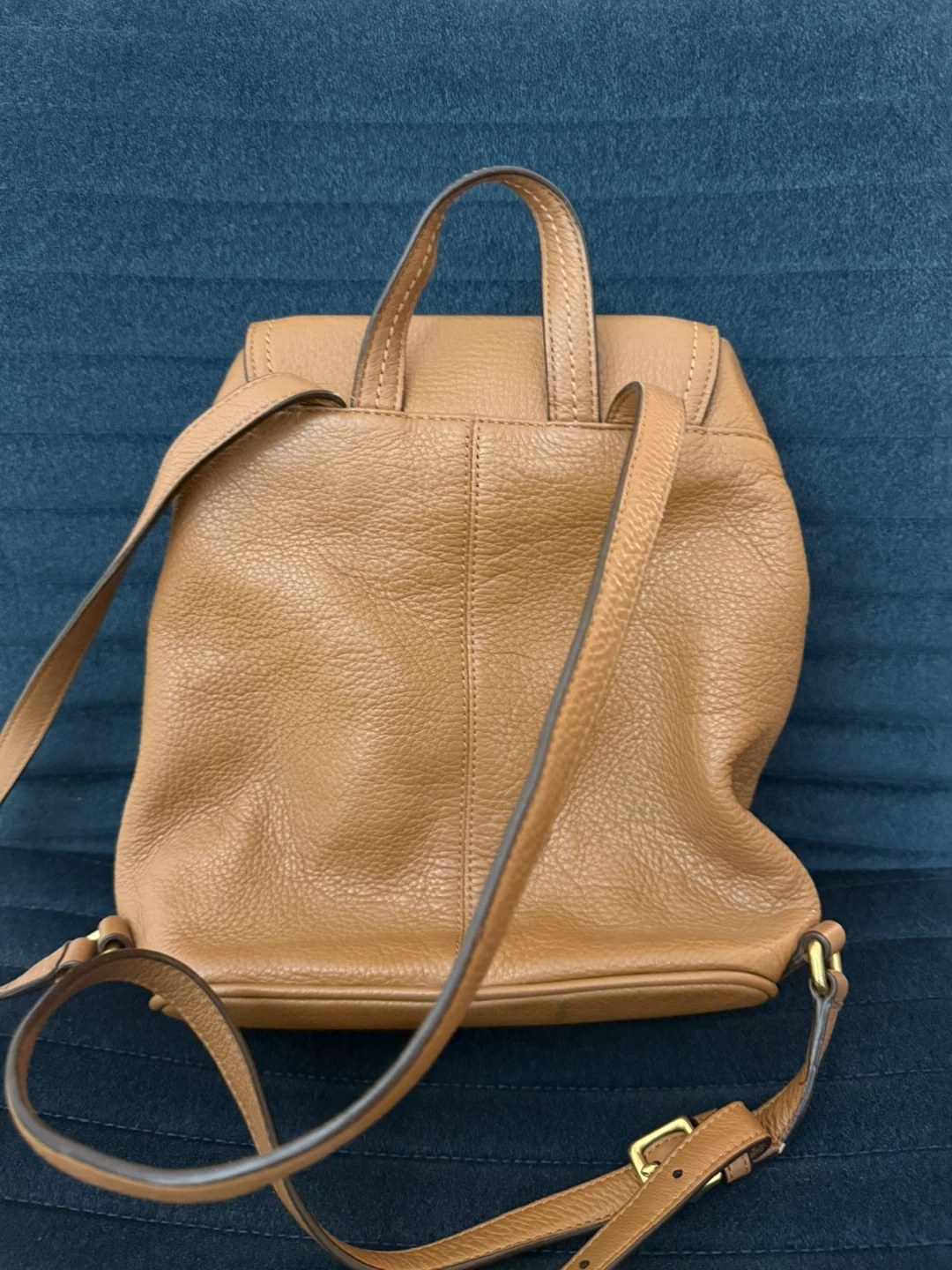 Leather coach backpack - photo 2