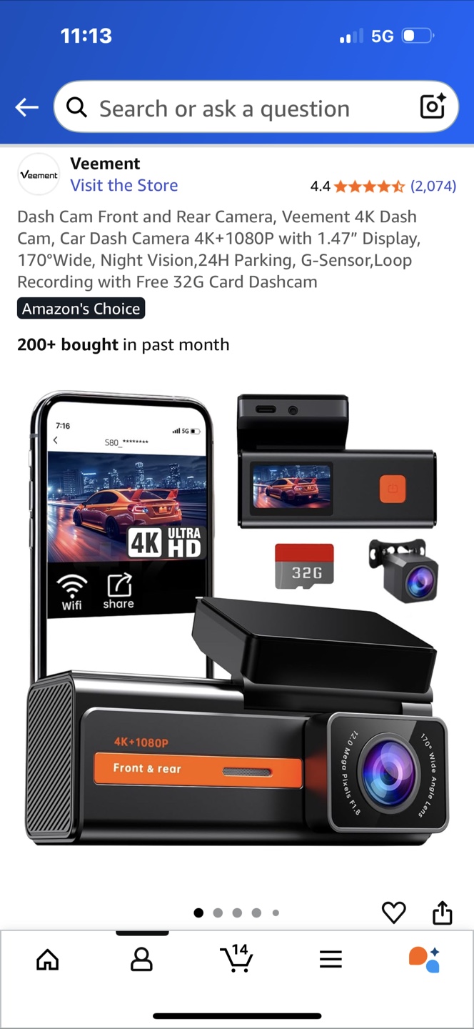 Brand New Dash Camera - New in Box!
