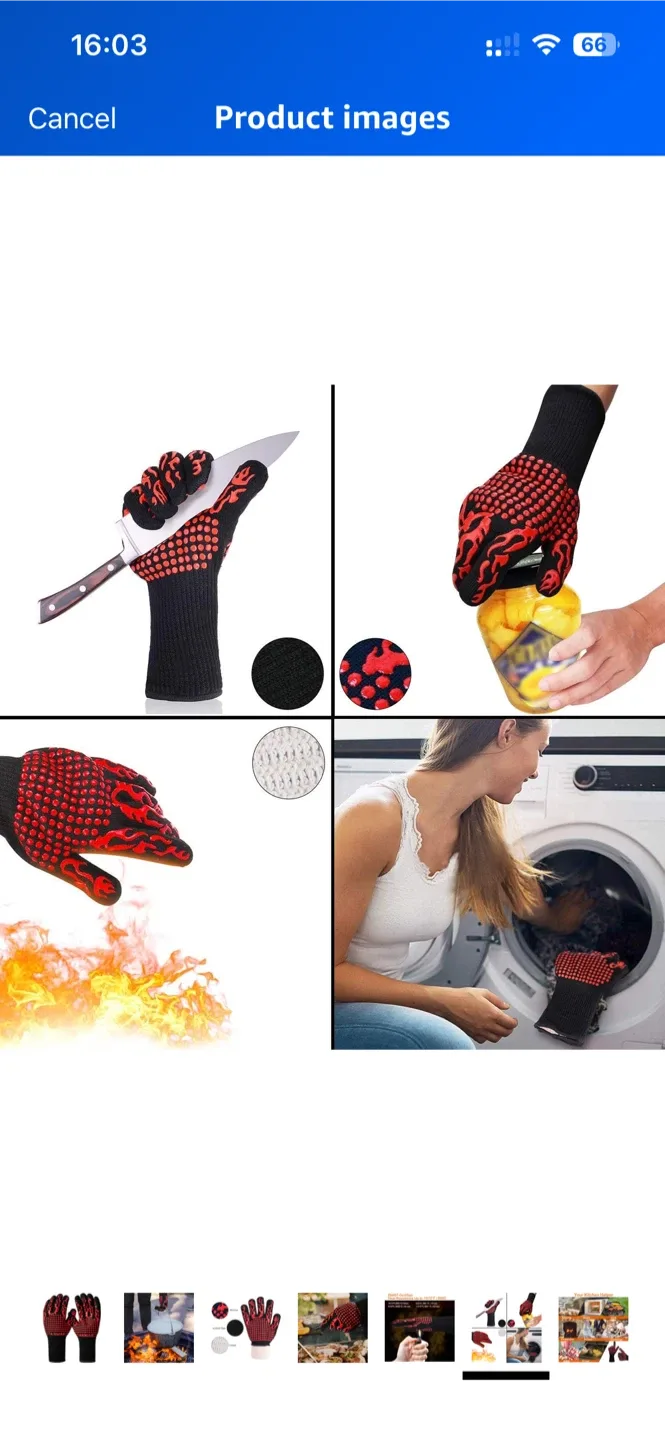 TANMAR Heat Resistant Gloves image indicator(2)