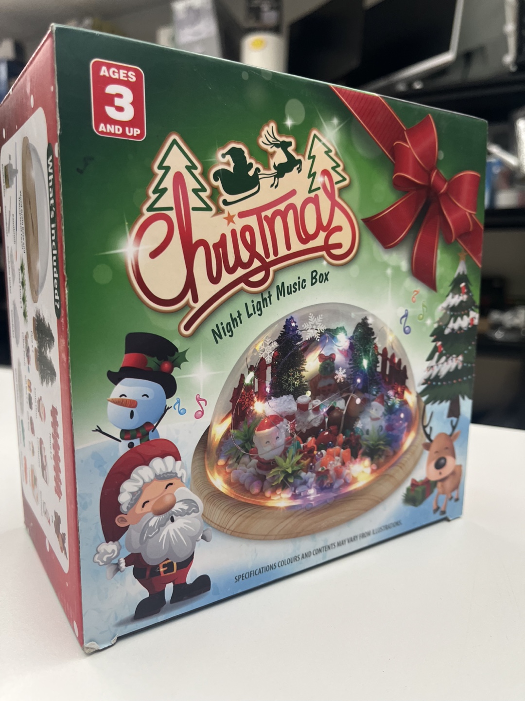 Christmas Night Light Music Box (Ages 3+)
