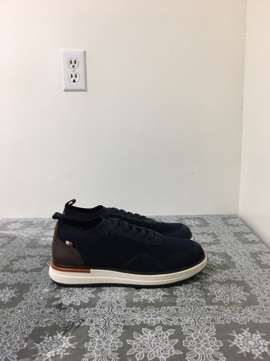 Allen Edmonds Navy Blue Knit Sneakers - photo 2