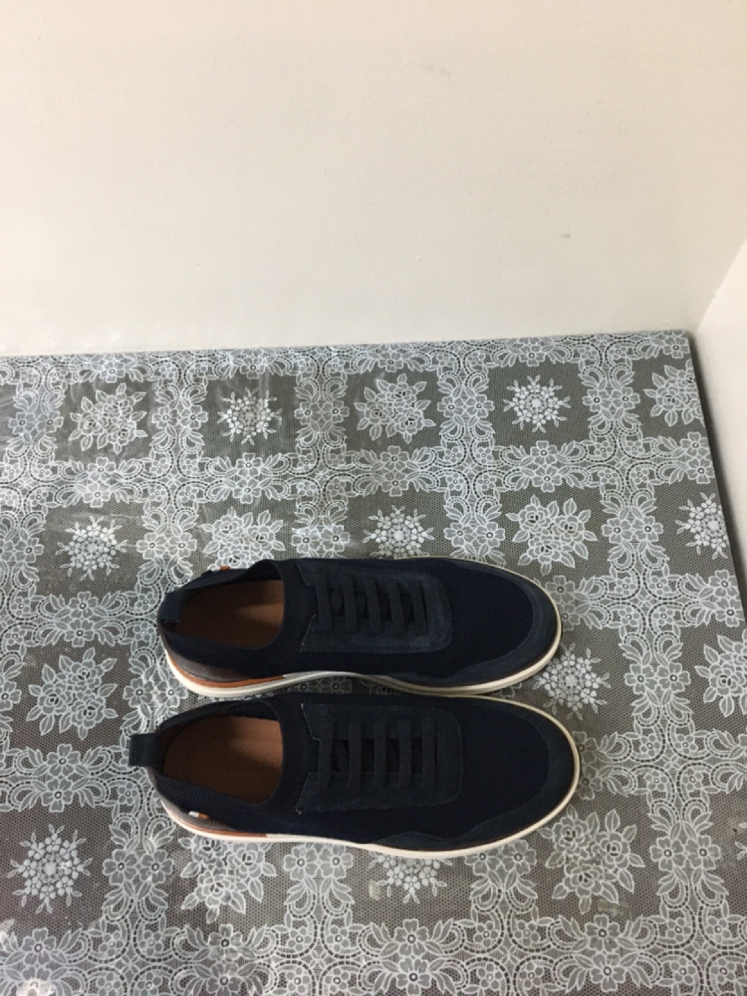 Allen Edmonds Navy Blue Knit Sneakers - photo 4