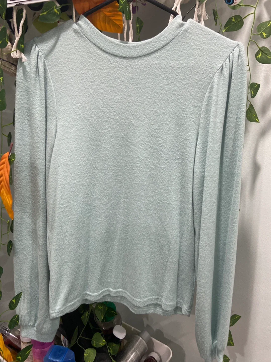 Light Blue Long Sleeve Top thumbnail