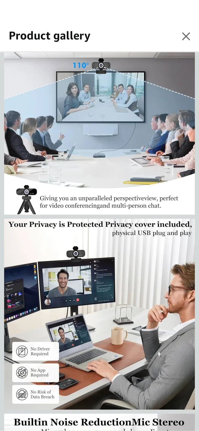 AutoFocus HD Video Webcam - Brand New! image indicator(3)