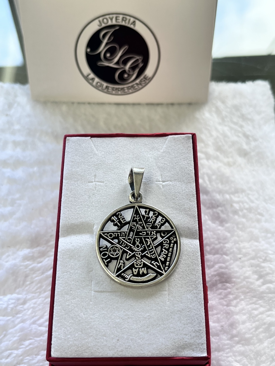 Silver 9.25 Taxco Pentagram Pendant - photo 3