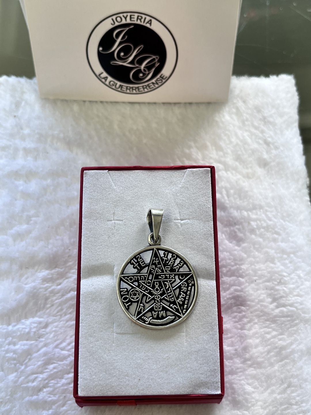 Silver 9.25 Taxco Pentagram Pendant - photo 2