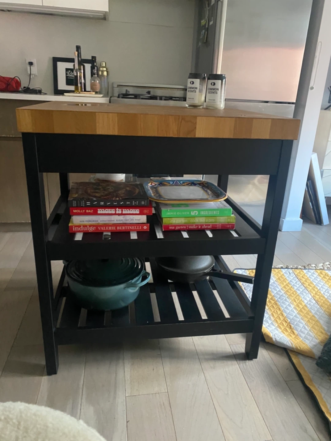 IKEA VADHOLMA Kitchen Island - Black/Oak - photo 2
