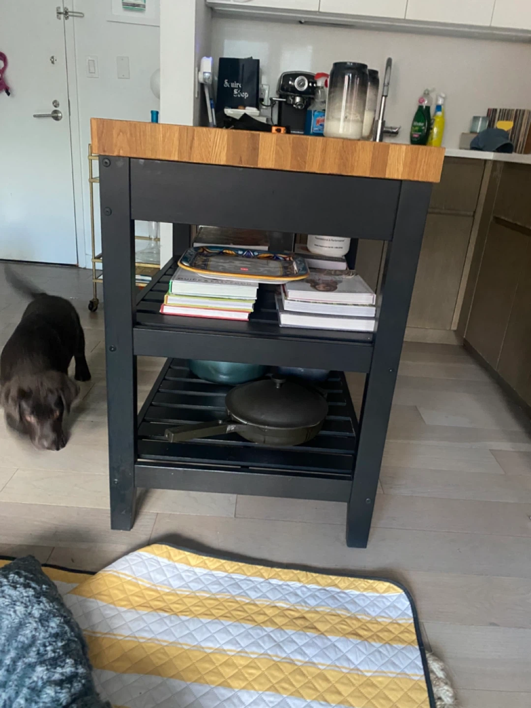 IKEA VADHOLMA Kitchen Island - Black/Oak - photo 4