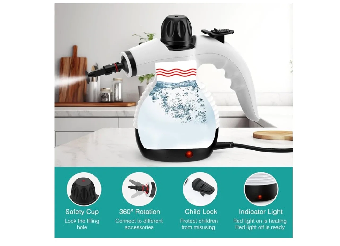 GLOIL Steam Cleaner - Powerful Cleaning Tool image indicator(2)