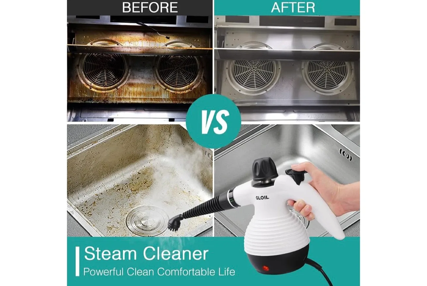 GLOIL Steam Cleaner - Powerful Cleaning Tool image indicator(5)