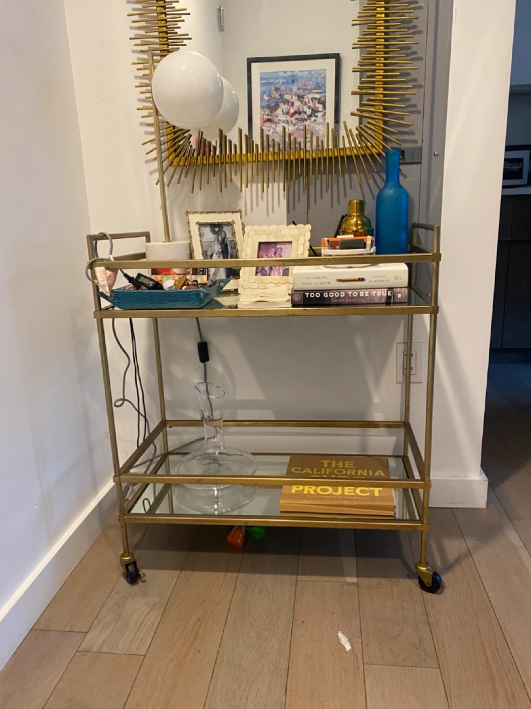 Gold Bar Cart