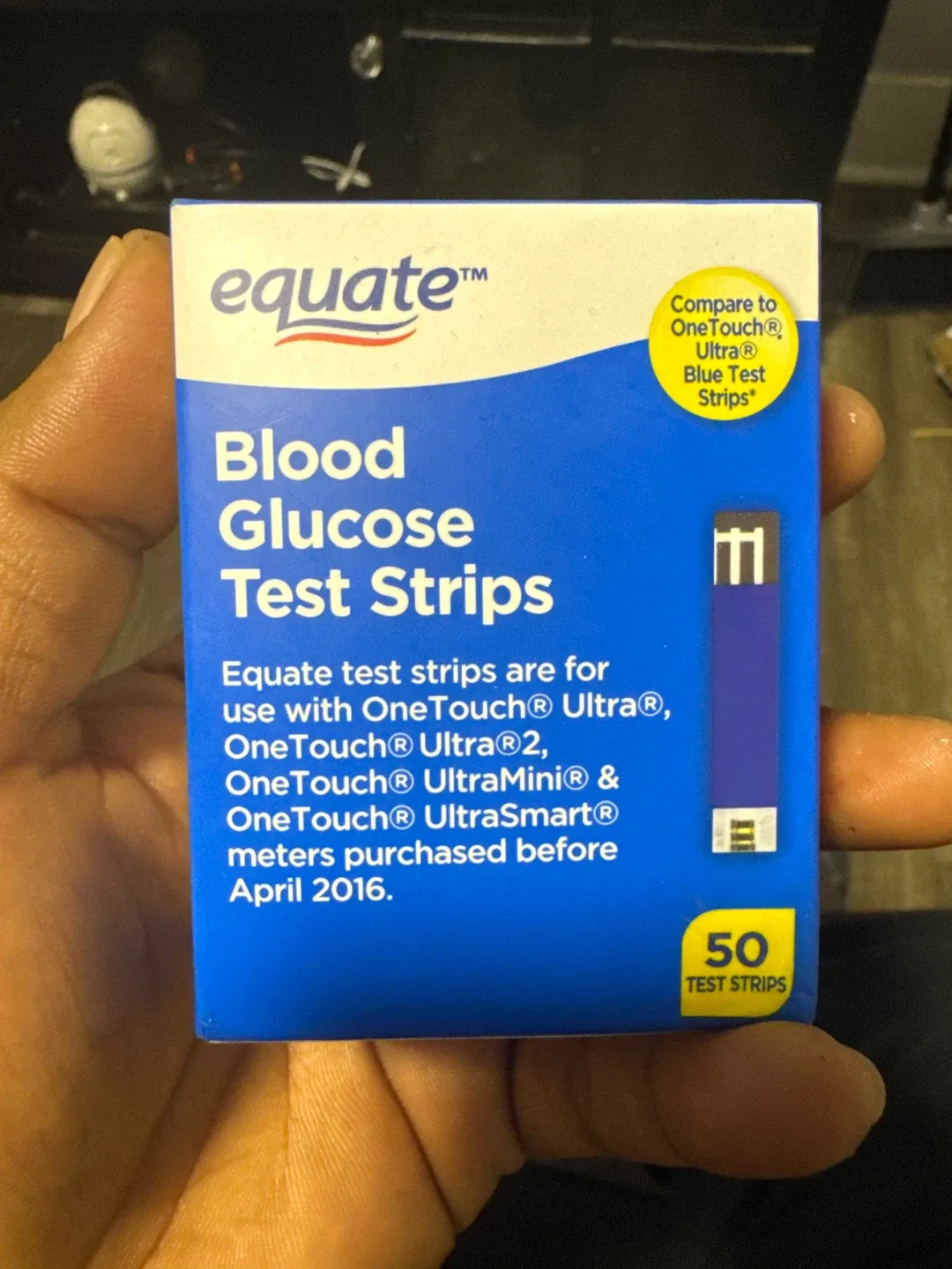 Equate Blood Glucose Test Strips 50 count thumbnail