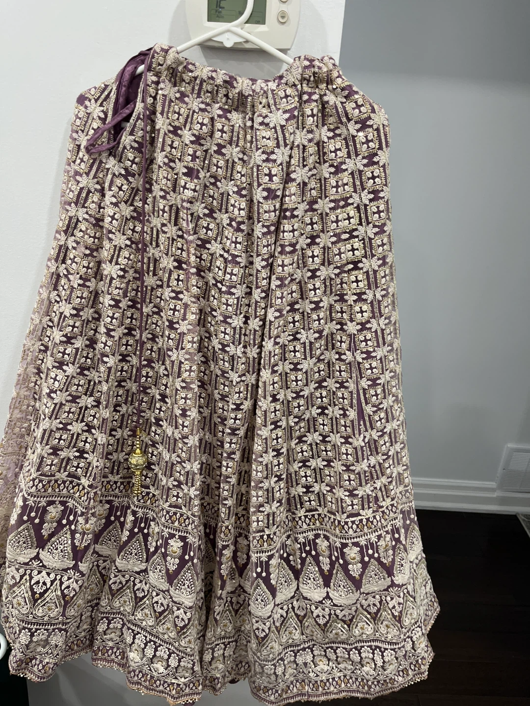 Purple Embroidered Lehenga Choli Set - photo 3