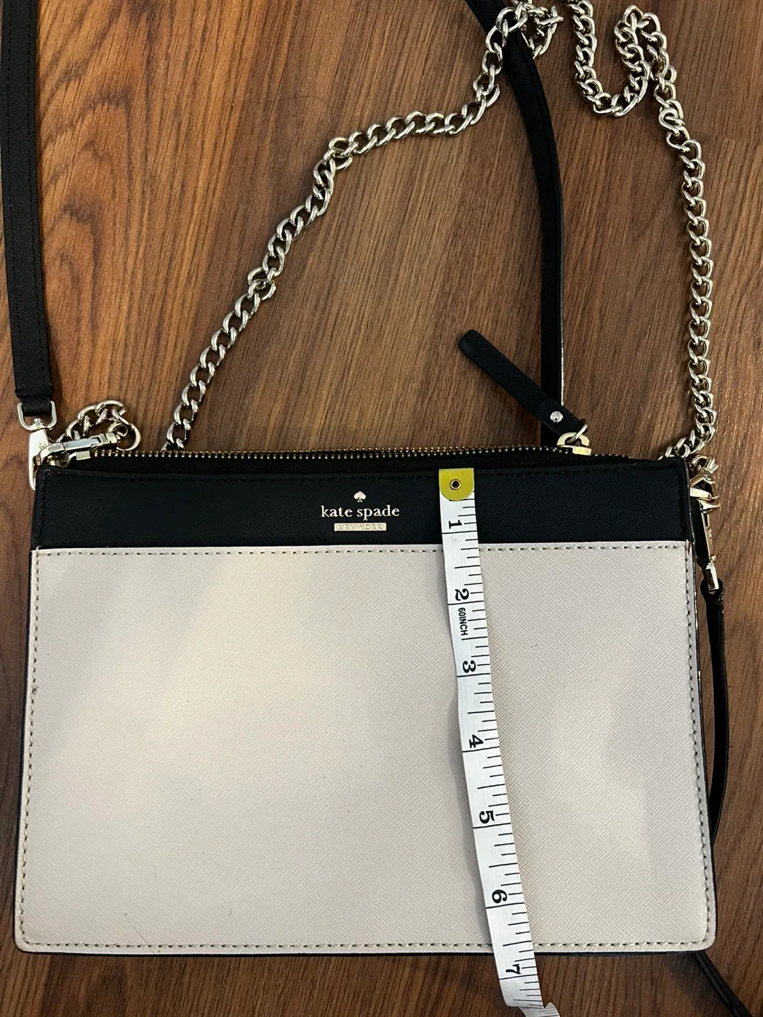 Leather Kate Spade Bag with Chain and Leather Strap image indicator(4)