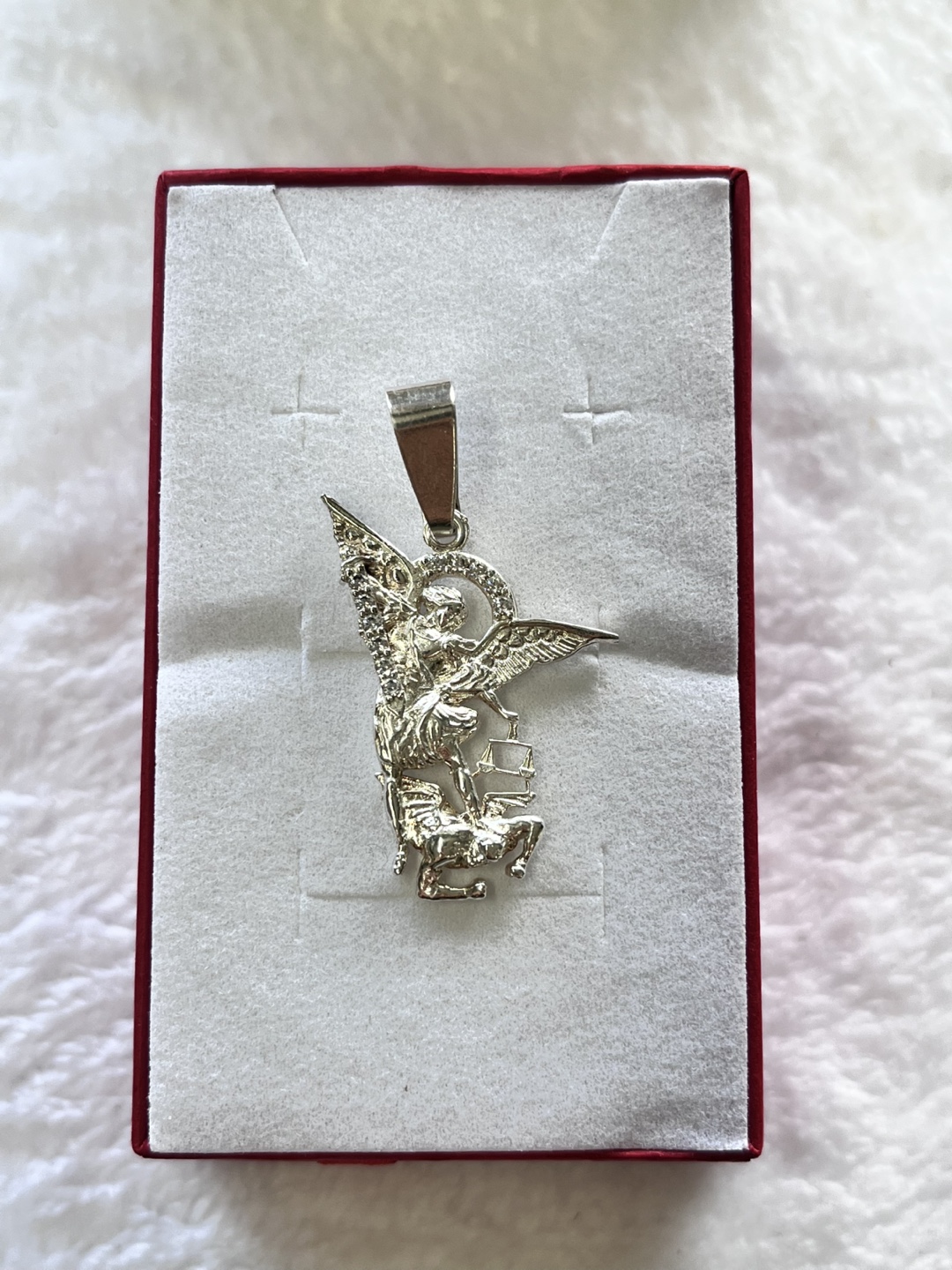 Pendant san Miguel Arcángel silver 9.25