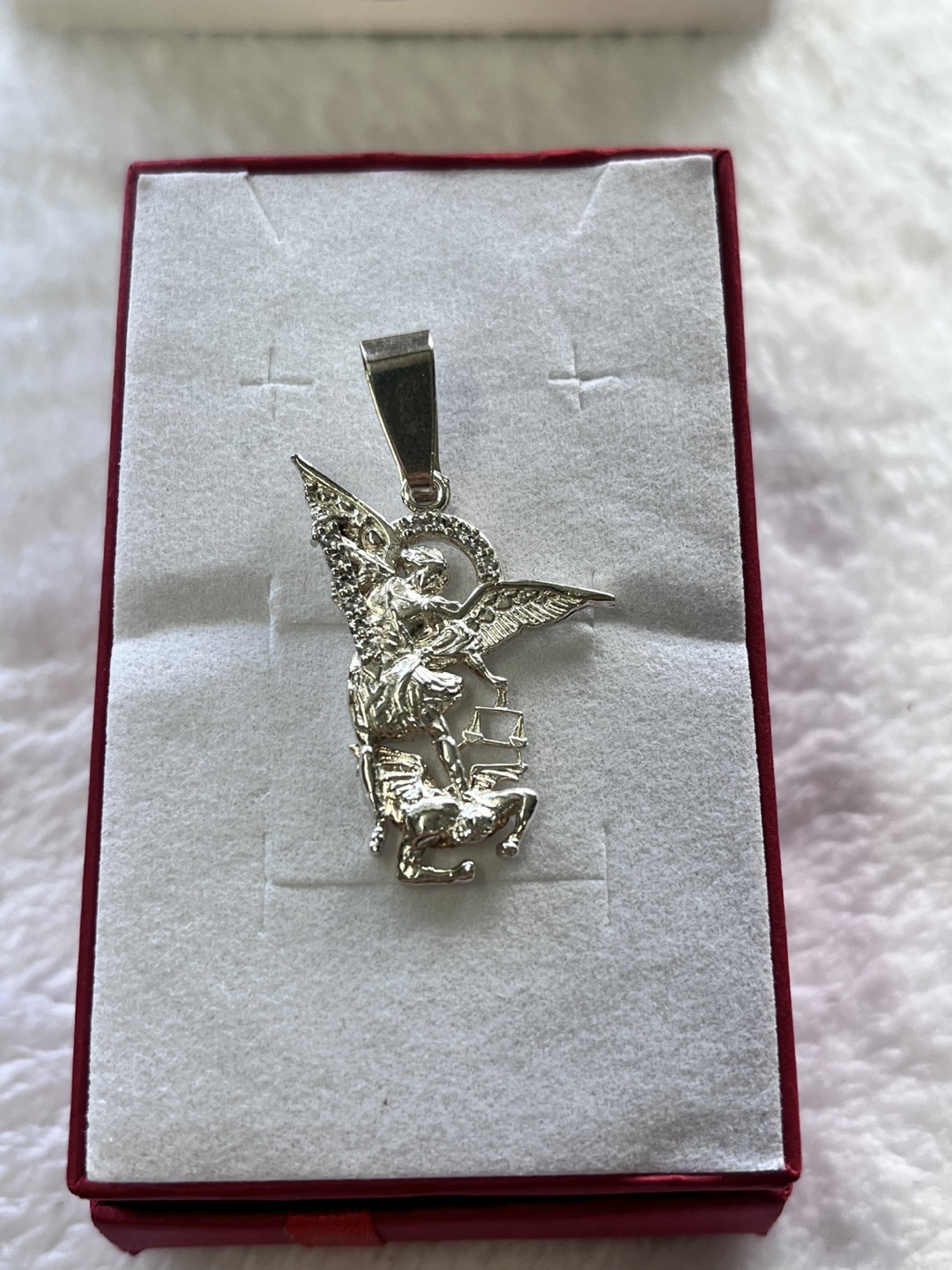 Pendant san Miguel Arcángel silver 9.25 - photo 3