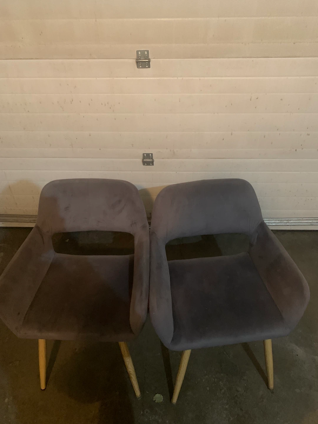 Set of  6 Accent Chairs - Grey and Yellow - photo 4
