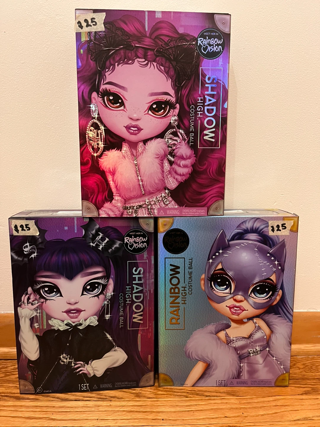 Rainbow Vision Shadow High Costume Ball Dolls - New