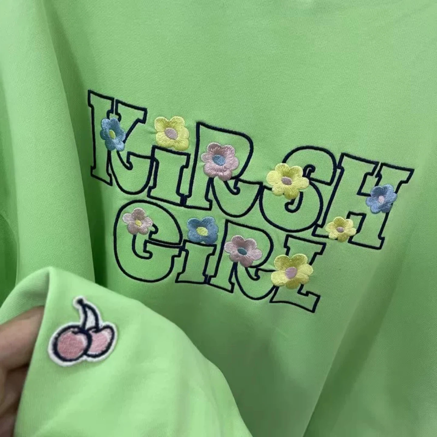 Brand New Kirsh Girl Green Crewneck Sweatshirt - photo 4