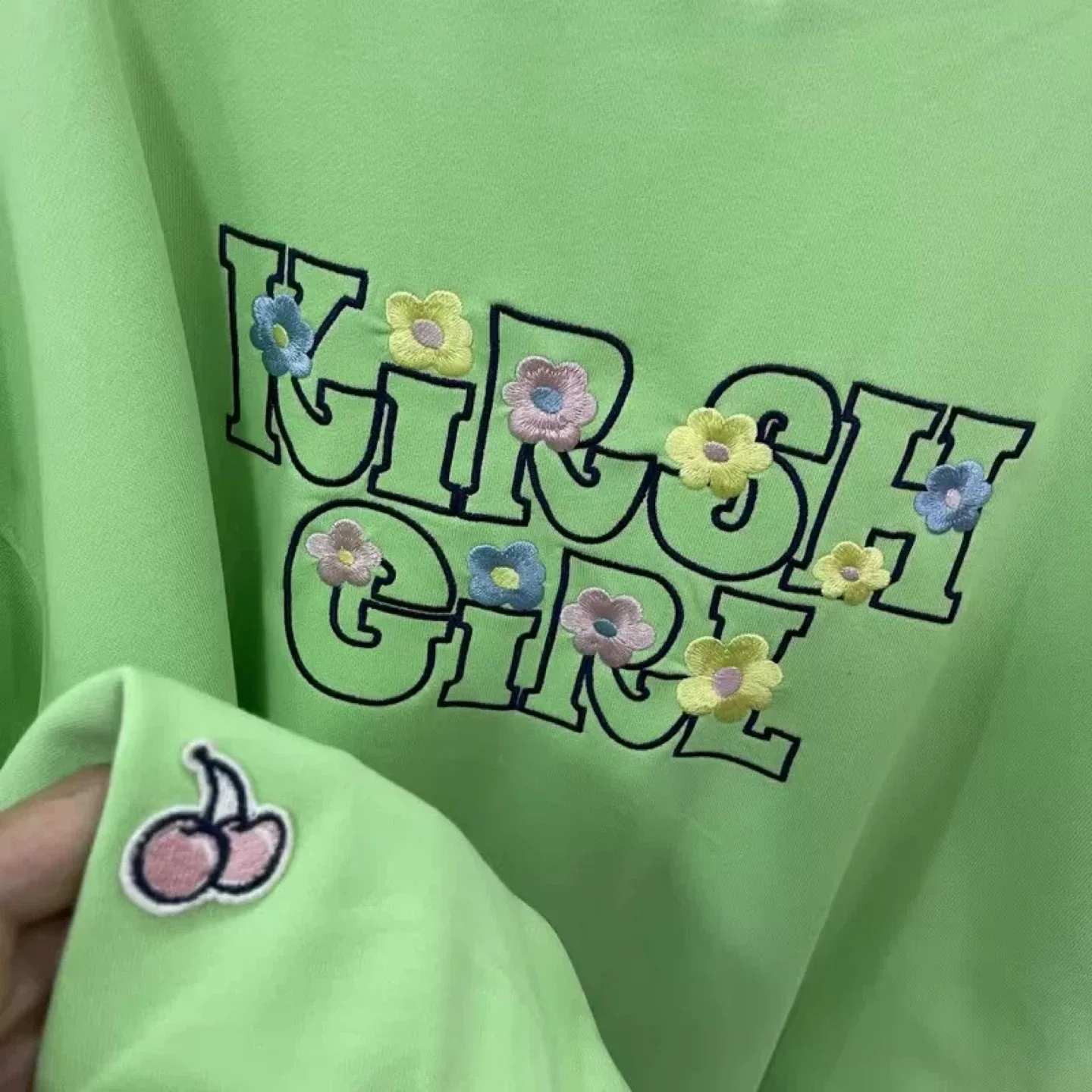 Brand New Kirsh Girl Green Crewneck Sweatshirt image indicator(4)