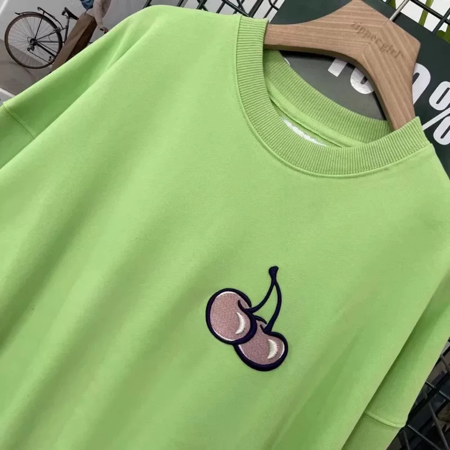 Brand New Kirsh Girl Green Crewneck Sweatshirt image indicator(2)
