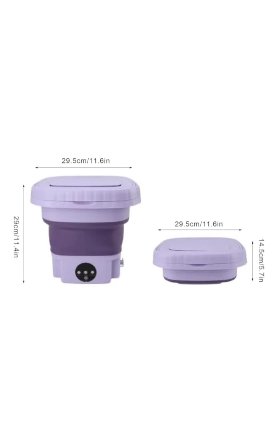Portable Washing Machine, 11L Foldable Mini Washing Machine - photo 2