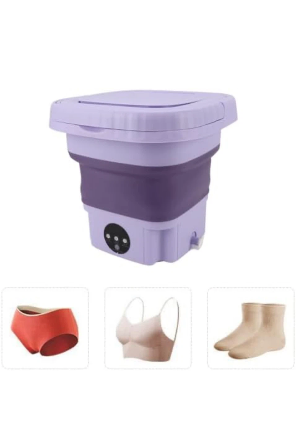 Portable Washing Machine, 11L Foldable Mini Washing Machine - photo 5