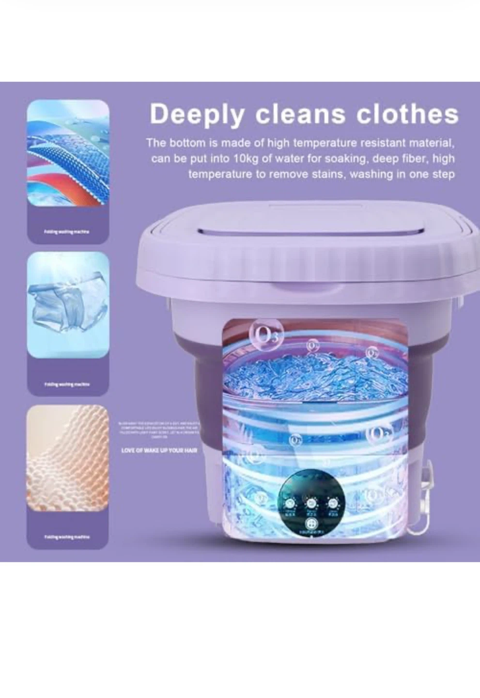 Portable Washing Machine, 11L Foldable Mini Washing Machine - photo 4