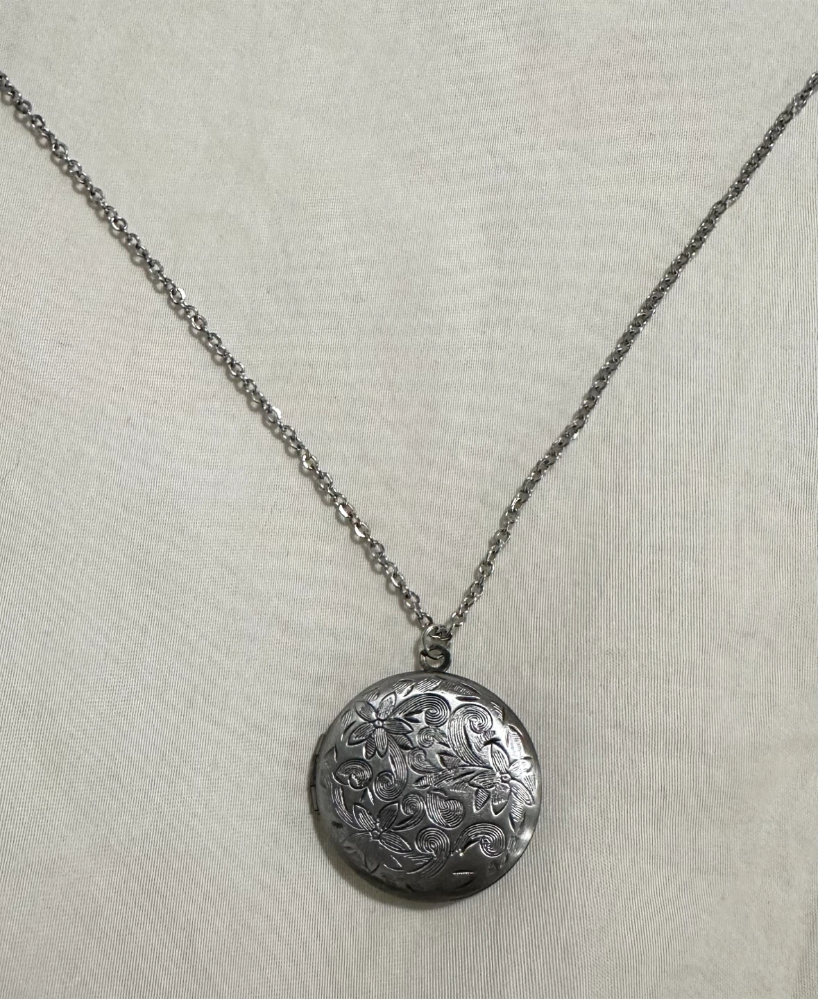Silver Locket Necklace