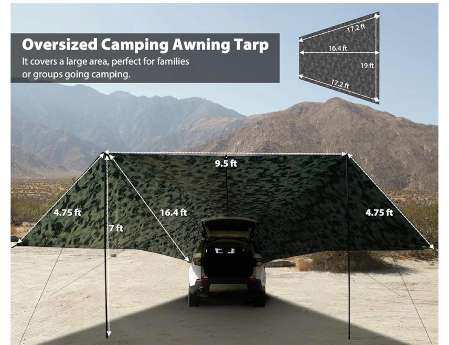 Oversized Camping Awning Tarp - photo 2