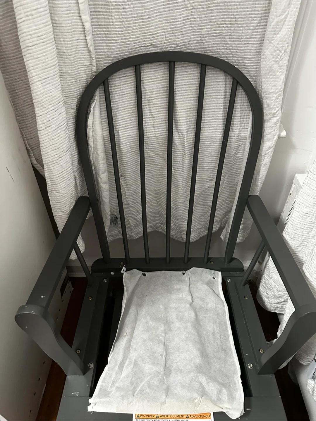 Baby rocking chair and Ottoman - Gray image indicator(4)