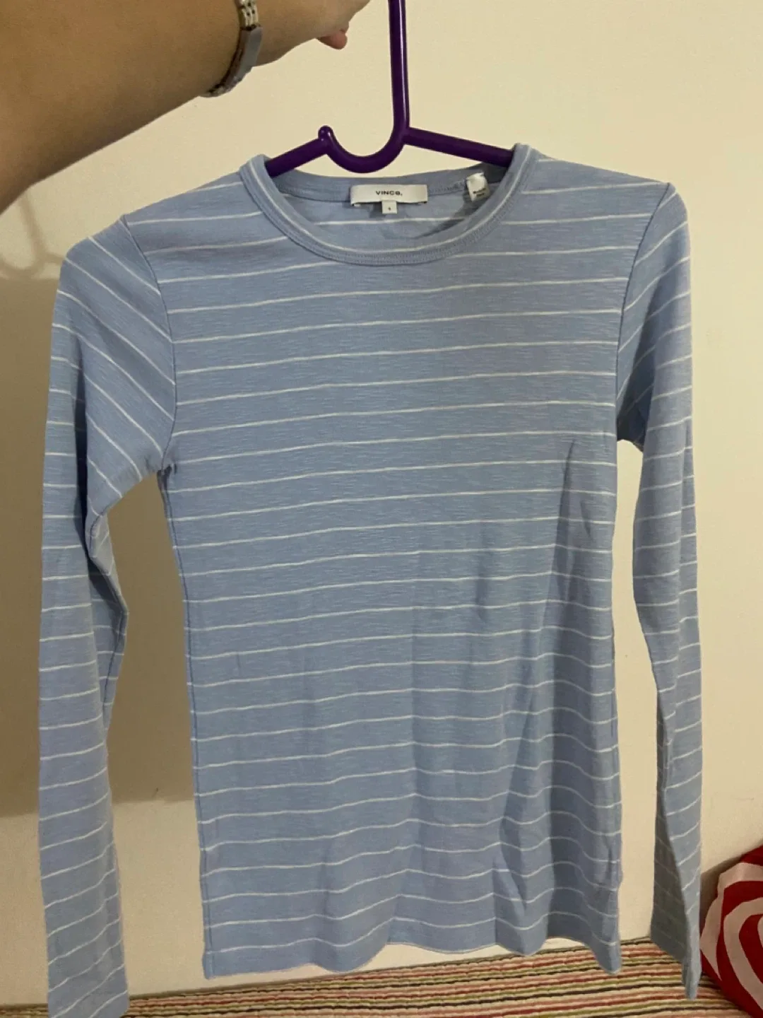 Vince Striped Long Sleeve Top thumbnail