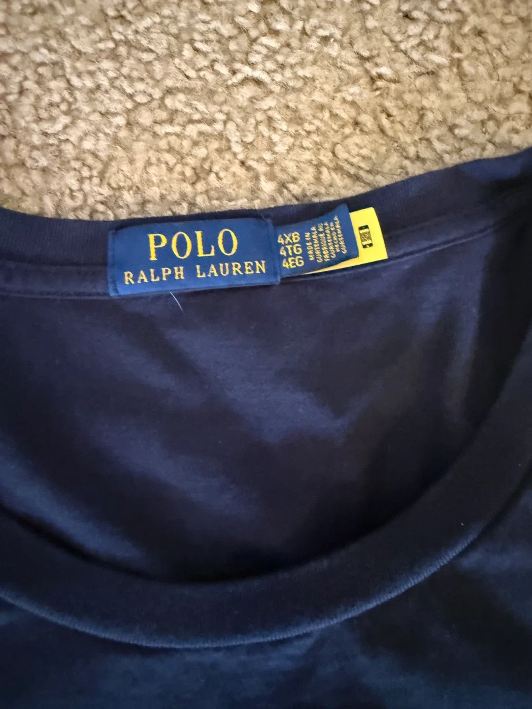 Polo Ralph Lauren Navy Tee - Size 4X image indicator(3)