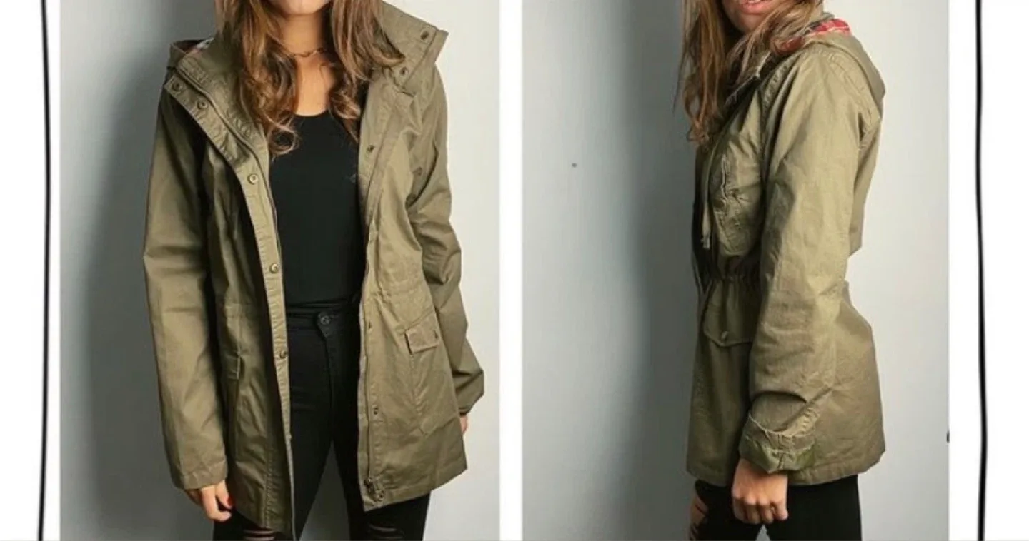 Olive Green Anorak Jacket thumbnail