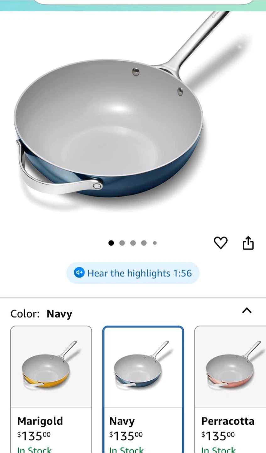 Caraway Navy Sauté Pan