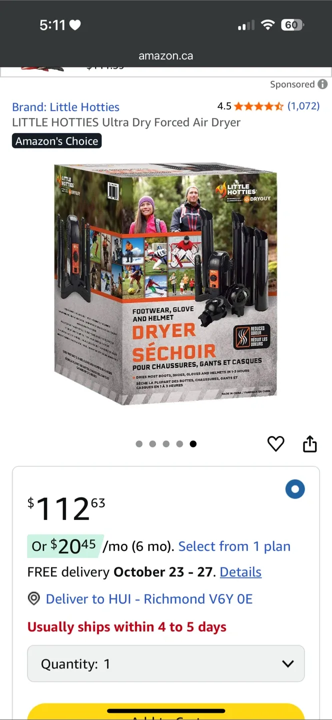 Little Hotties Ultra Dry Forced Air Dryer