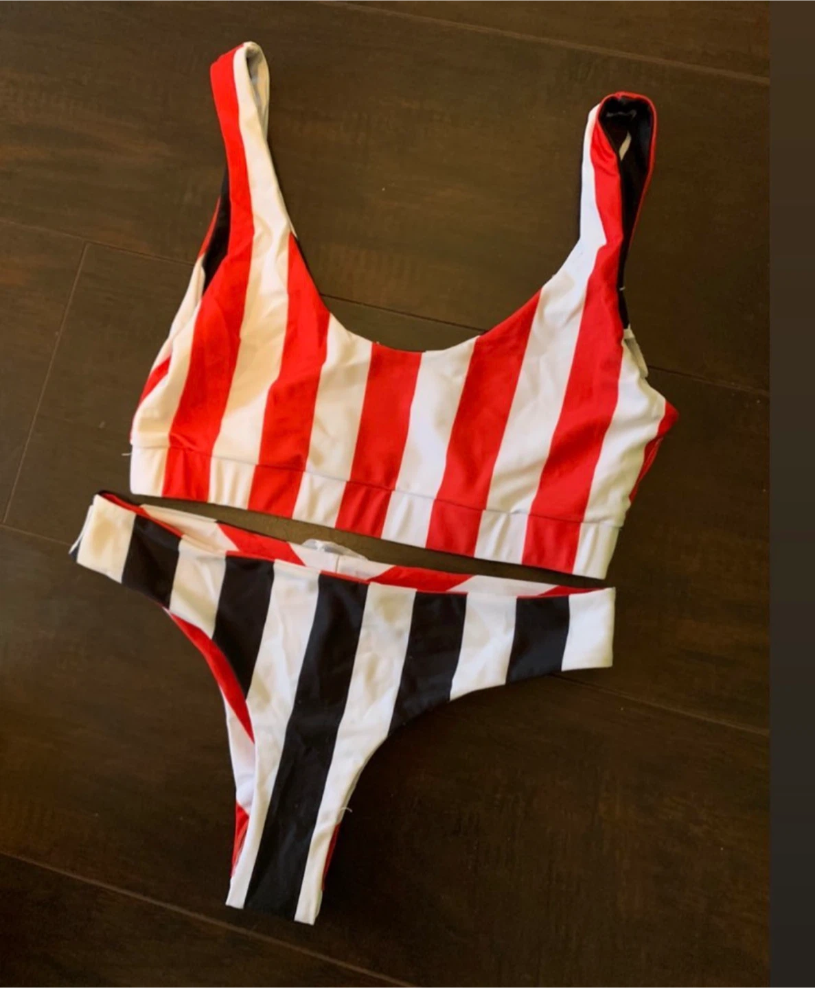 Striped Bikini Set