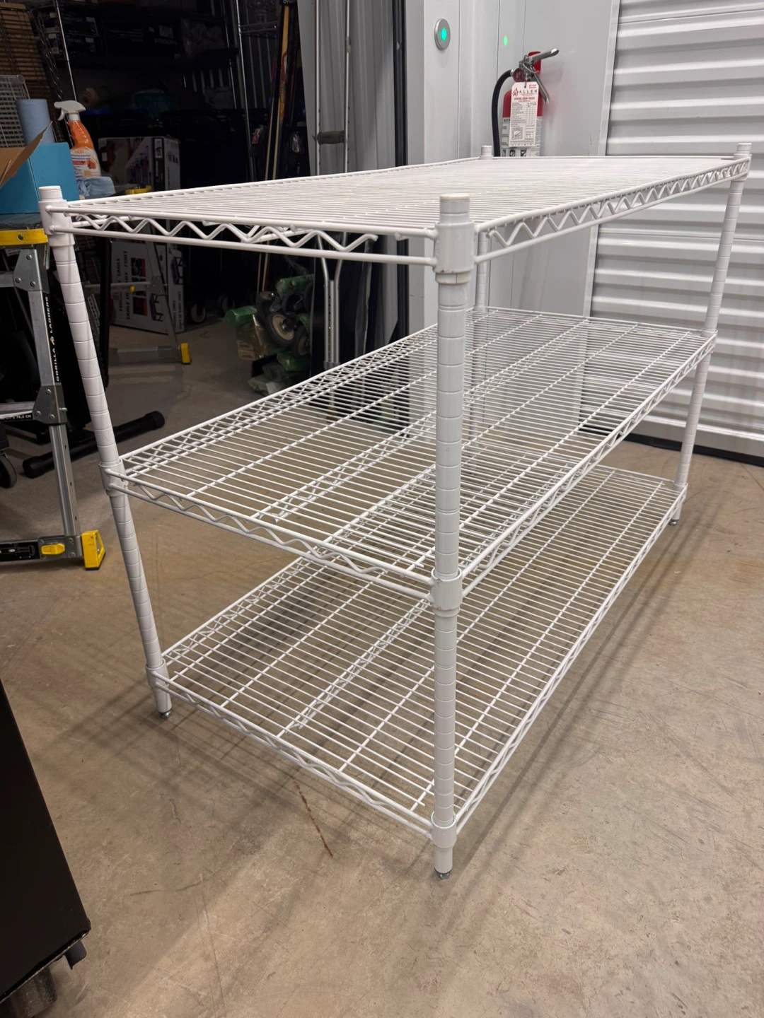 White Wire Shelving Unit - 3 Tier - photo 3