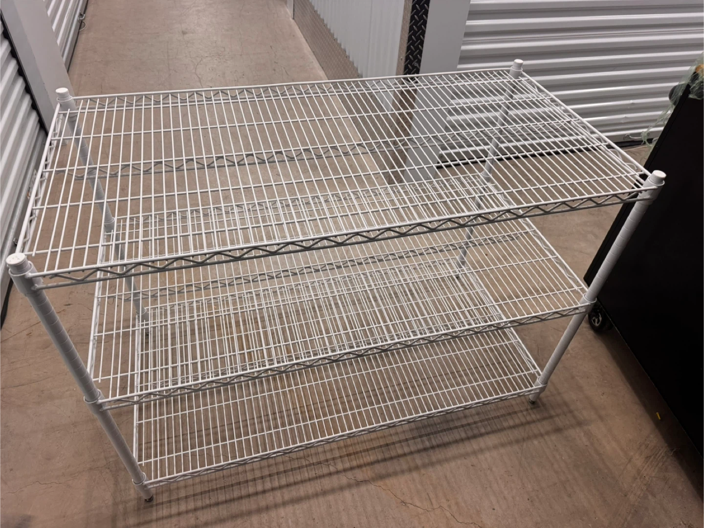 White Wire Shelving Unit - 3 Tier