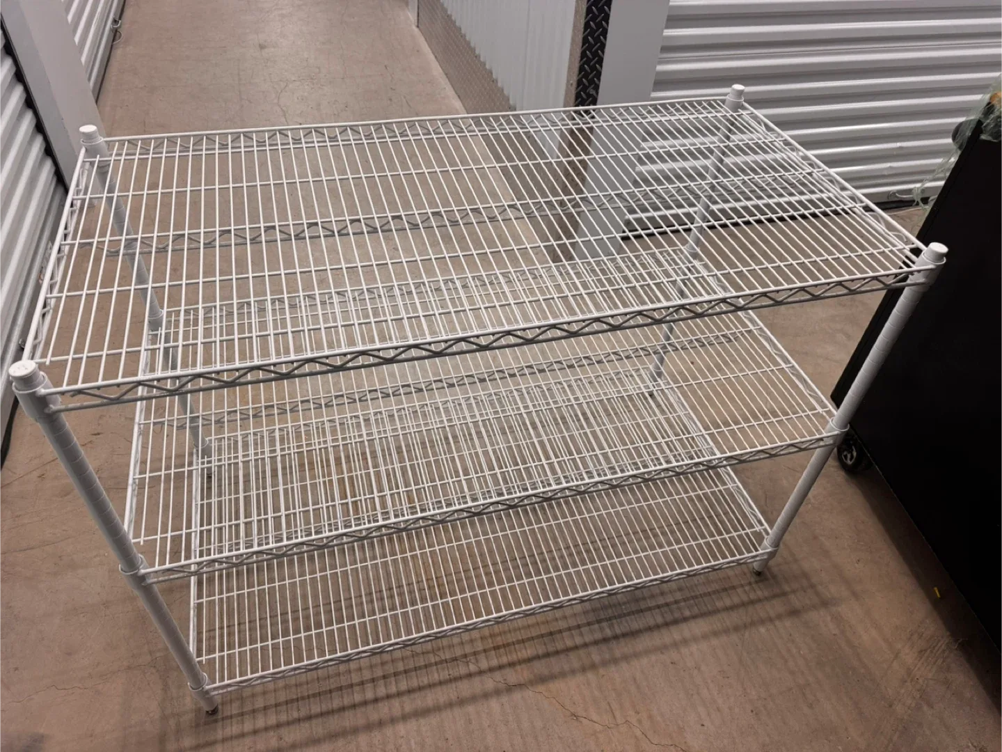 White Wire Shelving Unit - 3 Tier thumbnail