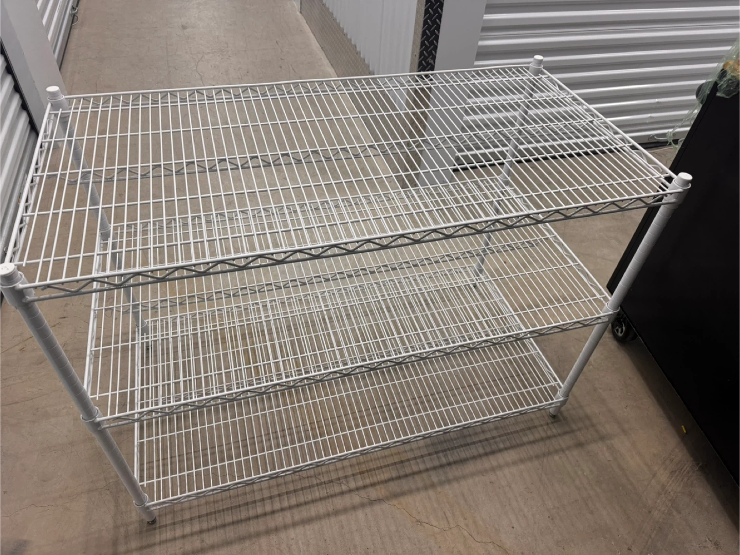 White Wire Shelving Unit - 3 Tier - photo 2